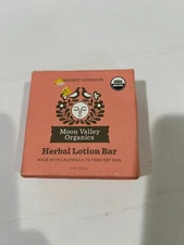 Moon Valley Organics Herbal Lotion Bar, Bergamot Geranium & Beeswax