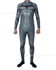 3 Style Batman Jumpsuit Superhero Bodysuit Cosplay Costume Adult Kids Halloween