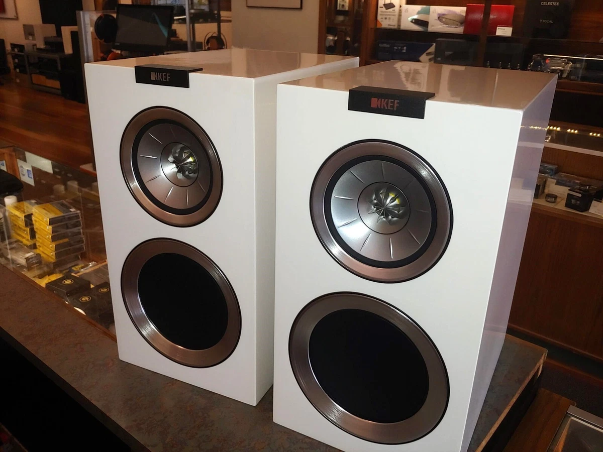 KEF R300 Gloss White Pair With Original Box