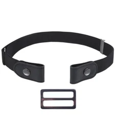 Buckle Free Belt Stretch Elastic Waist Men Women Hassle Free Design Belt