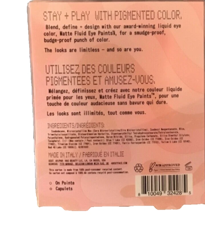 About Face Halsey All Eyes On Hue 2 Matte Fluid Eye Paint Shadow On Pointe New - Image 2 of 2