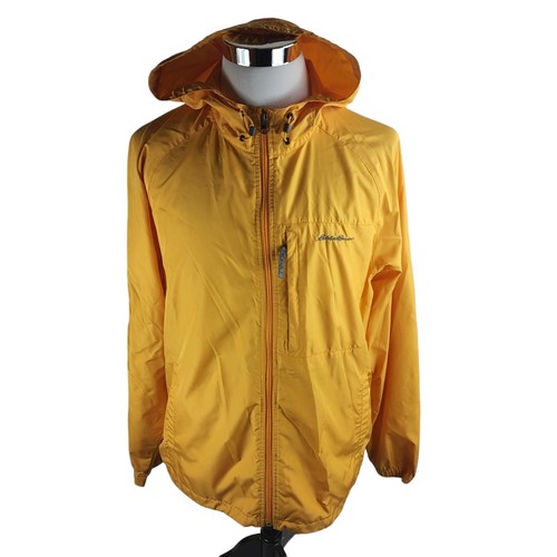 Eddie Bauer Yellow Rain Coat Jacket 