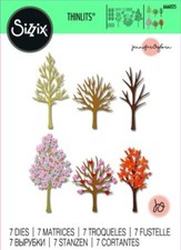 Sizzix "Seasonal Trees" by Jennifer Ogborn Thinlits Dies- 666025 MSRP 25