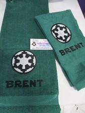 Star Wars Imperial Logo Personalized 2 Piece Bath Towel Set, Any Color Choice