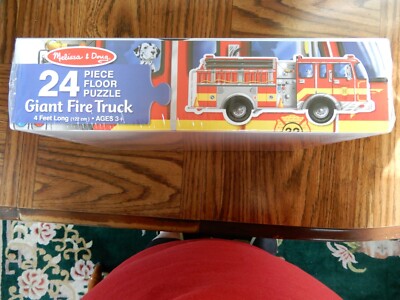 Melissa & Doug Giant Fire Truck Puzzle - 24 Piece Floor Puzzle