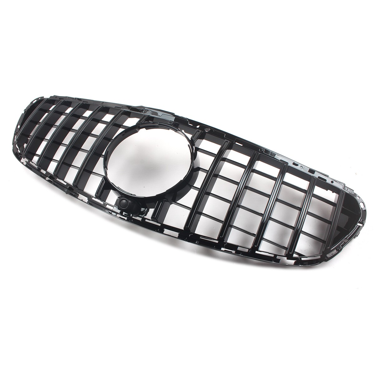 GT Style Front Grille Gloss Black For Mercedes-Benz W212