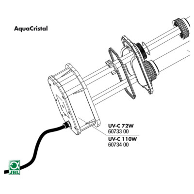 JBL Ersatzteil Elektroeinheit UV-C 72W für AquaCristal Aquarium klar