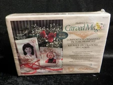 Vintage NEW Sealed Distlefink Designs Carved Magic Ornament Picture Frame Kit