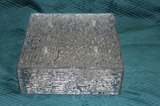 Deckenlampe Kalmar Franken KG Modell Heidelberg 60er 70er 30 x 30cm eisglas