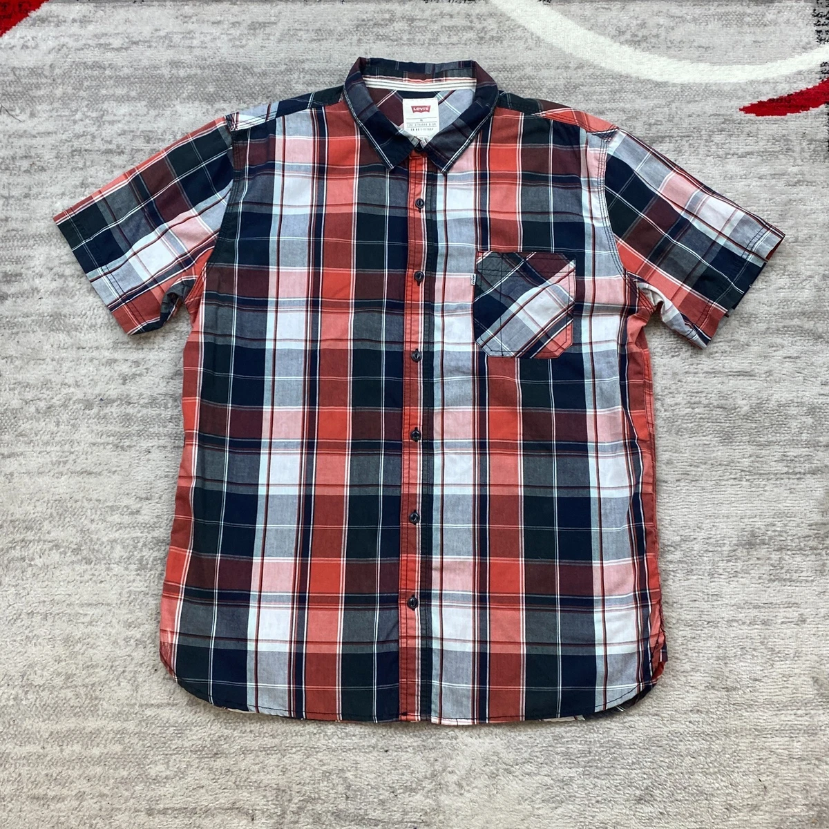 Levis tartan store t shirt