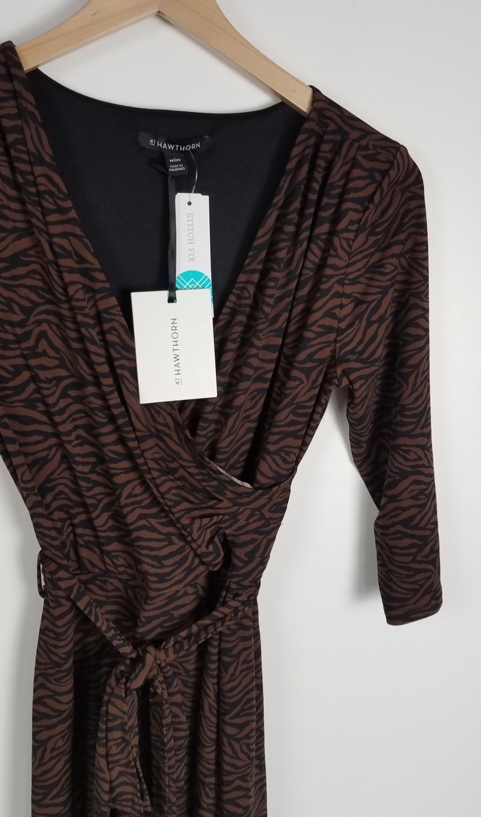 Kaylee Faux Wrap Knit Dress 
