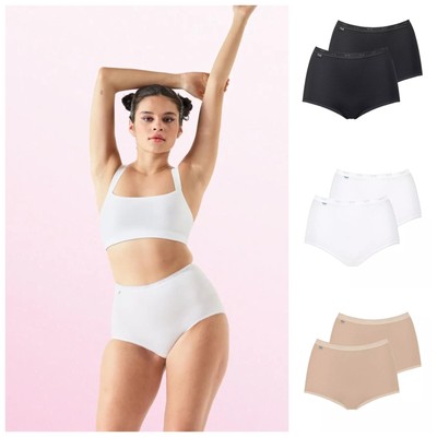 Sloggi Basic Maxi Brief 10043769 Womens Knickers Multi-pack 2 Pack