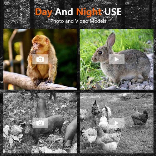 4K HD IR Night Vision Monocular Goggle Hunting 5X Digital Zoom Day/Night Camera - Picture 9 of 21