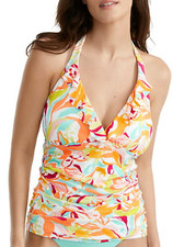 Birdsong GROOVY Underwire Wrap Tankini Swim Top, US 34DD, UK 34DD