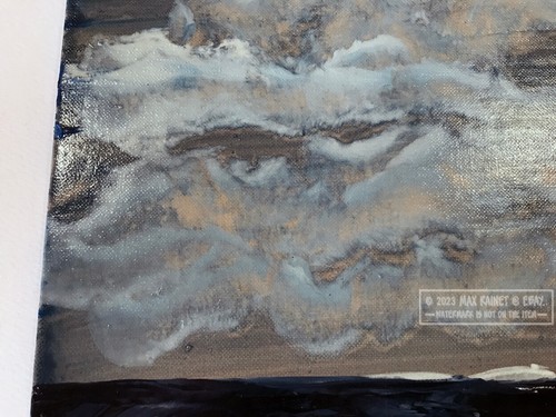 Clouds Rise from Sea 2023 C Peterson * Original Oil Painting * Sky waves Ventura - Picture 8 of 20