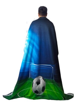 Fussball Strandtuch aus Mikrofaser schnell trocknend für Strand, Pool & Sauna