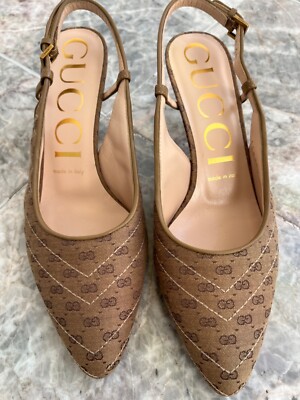 靴 Gucci Marmont heel 38.5/24.5cm Brown 11A Gucci Women's Marmont Mid Heel Pumps | Bloomingdale's