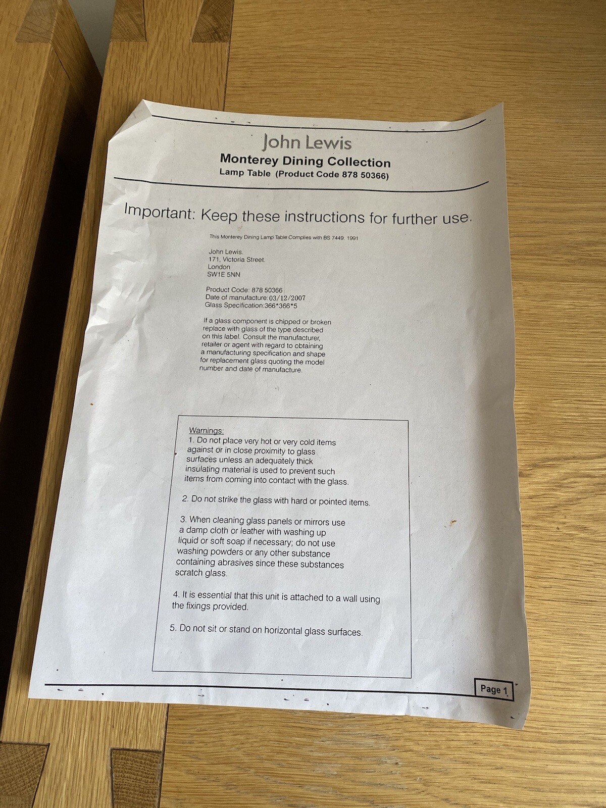 John Lewis Monterey Furniture, Oak Sideboard, Two Drawers, Two