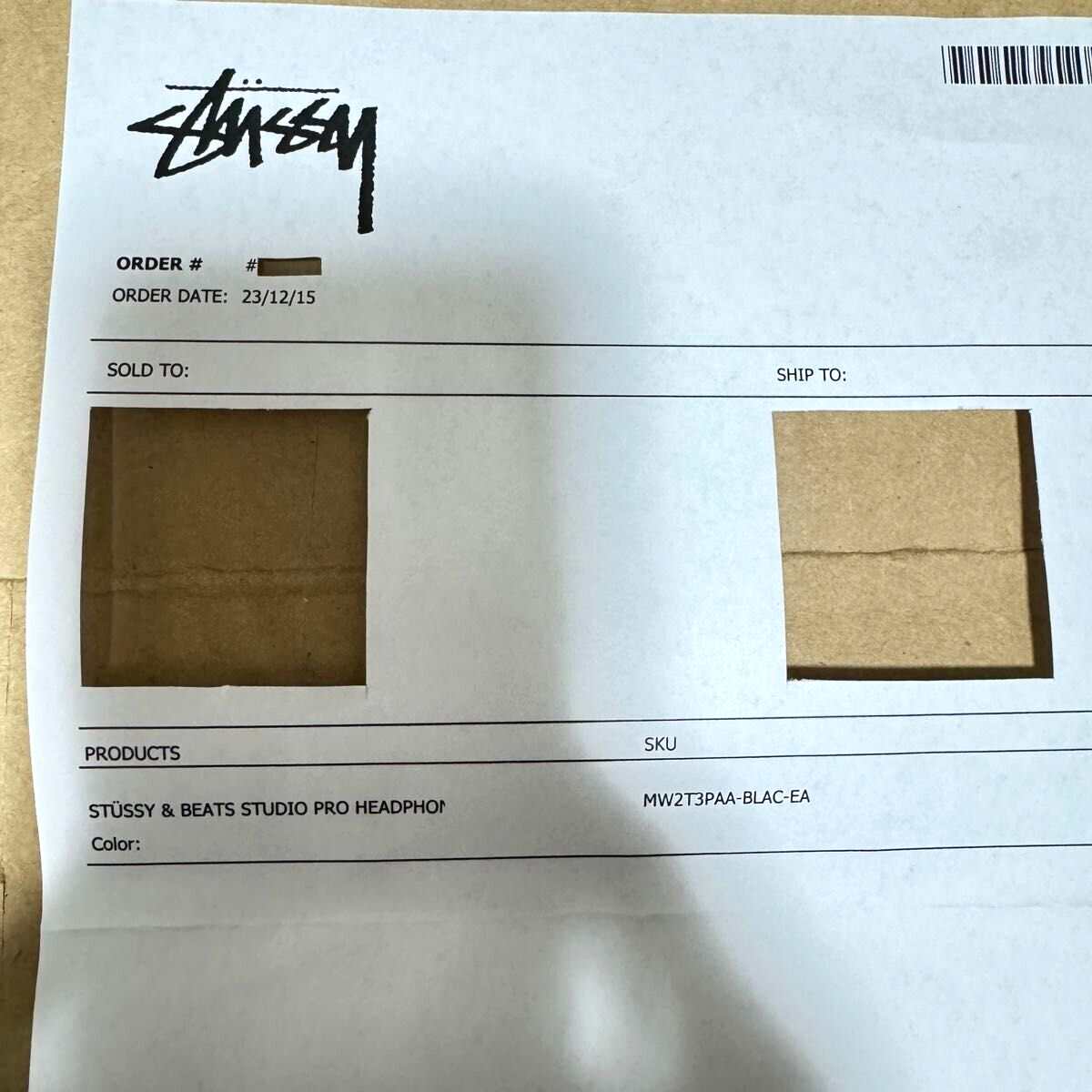 Stussy x Beats Studio Pro Wireless Headphone Black, Unopened Stussy x Beats Studio Pro Wireless Headphone Black, Unopened