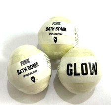 3 VICTORIA'S SECRET PINK BATH BOMB GLOW SPARKLING PEAR 4.6 OZ NEW