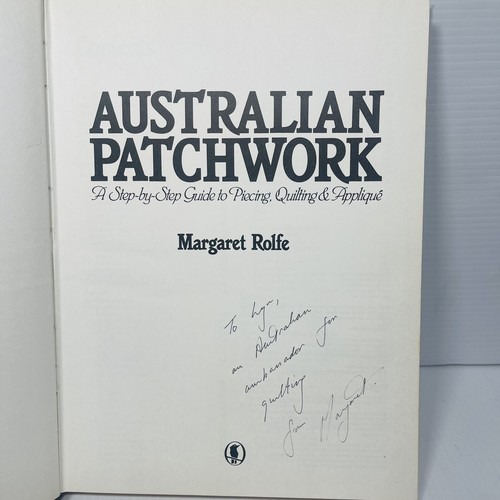 Australian Patchwork by Margaret Rolfe Author Signed - Picture 7 of 14