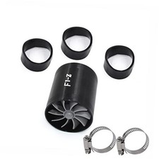 2.5 F1-z Car Air Intake Turbonator Dual Fan Turbine Super Gas Fuel Saver