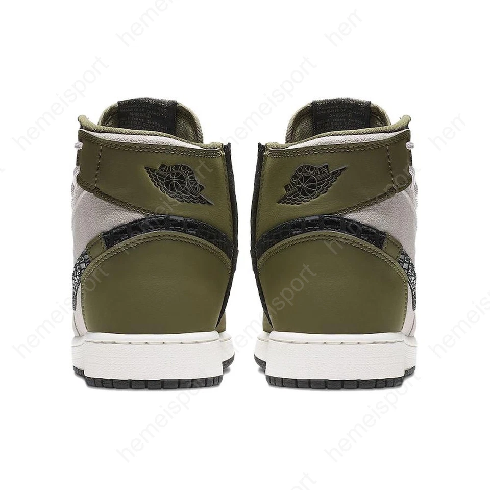 Wmns Air Jordan 1 Rebel Xx Olive Canvas AR5599-300 - Image 4 of 4