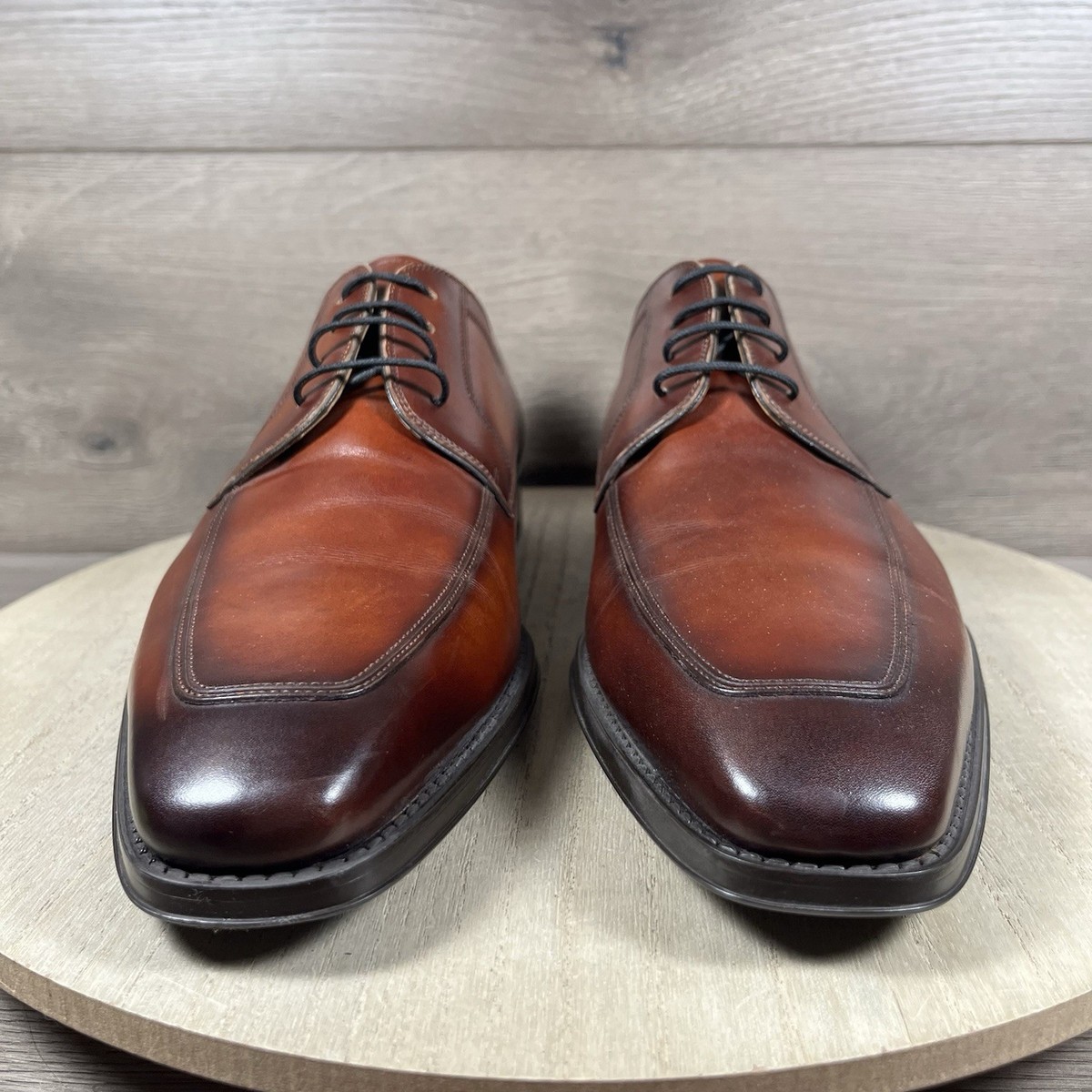 Magnanni Apron Toe Derby Oxford in Tobaco size 44.5 or US 11 Maddin Men main image 4