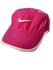 NIKE Unisex Youth DRI-FIT Featherlight Golf/Tennis Hat-Pink/White 739376