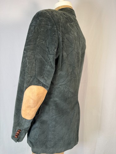 Vintage Woolrich Green Corduroy Jacket Elbow Suede Blazer Men's Sz 41R Sz L/XL - Picture 9 of 20
