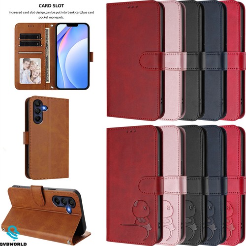 For Samsung A17 A16 A15 A06 A05 A36 A26 A56 Case Shockproof Leather Wallet Cover - 第 1/23 張圖片