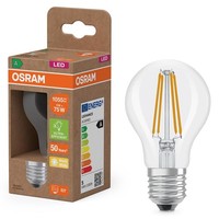 Osram Led Filament A60 Birne 5W = 75W E27 Klar 1055Lm Warmweiß 2700K Effizient