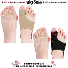 2 Pack Bunion Fix Toe Valgus Corrector Big Toe Straighteners for Women and Men
