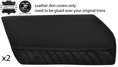 BLACK STITCH 2X Fronttürverkleidung Mit Taschen Lederbezüge Für Porsche 911 912