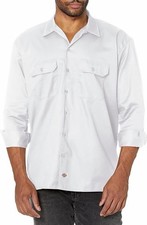 Dickies Men's Long Sleeve Twill Work Shirt - Original Fit - Small