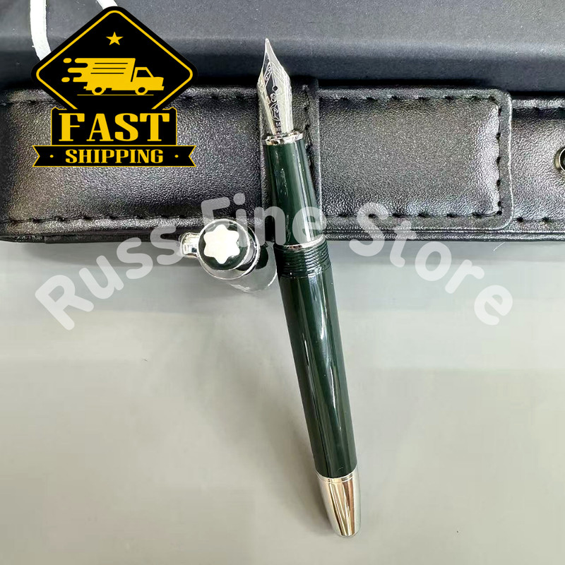Bid MB Meisterstück Classique Dark Green Fountain Pen Montblanc 163 Pouch FAST.