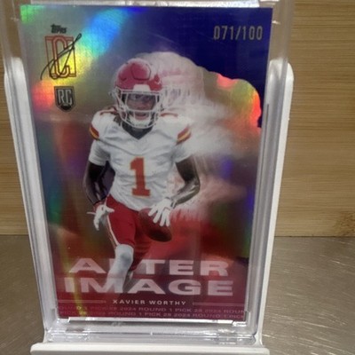 Topps 2024 Sig Class After Image Xavier Worthy RC AI-12 Purple /100