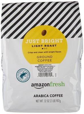 , Just Bright Ground Coffee, Light Roast, 32 Oz