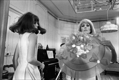 Francoise Dorleac Catherine Deneuve in shooting film Les Demoisell- Old Photo 6
