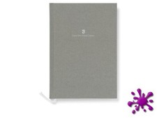 Książka hrabia von Faber Castell z lnianą okładką A5 szara