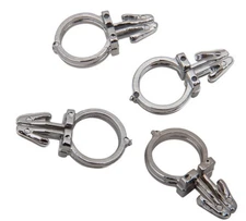 Custom Chrome 4 Pack Nylon Handlebar Wiring Clips Fits Most 1/2" Handle Bars