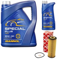 MotoröL Set 10W-30 Special Plus API SN 6 Liter + ÖLfilter FüR Mercedes E-Klasse