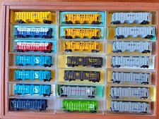 COLLECTION OF VINTAGE N-SCALE 3-BAY COVERED HOPPERS - 10 REMAINING