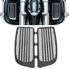 Black Radiator Grills & Screens For Harley Touring Twin Cooled Models 2014-2022