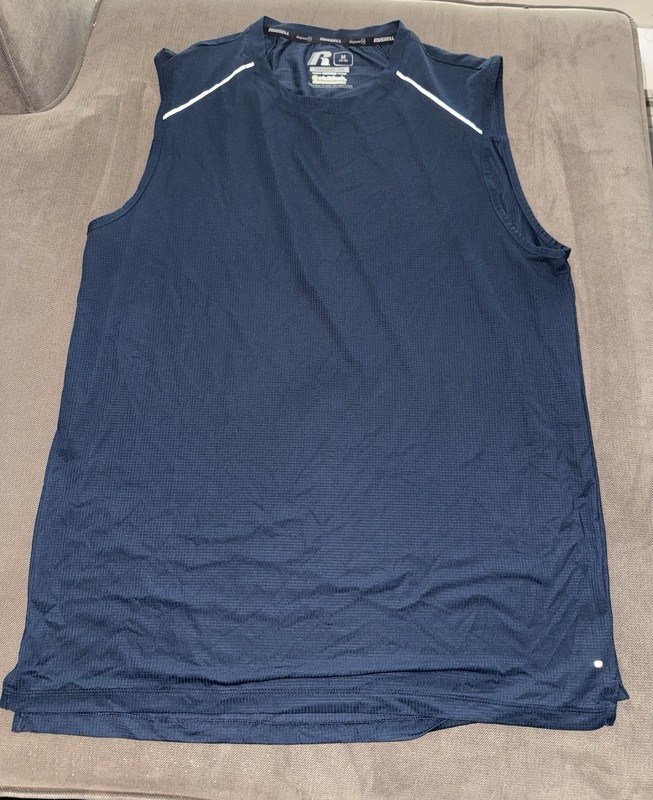 Russell Training Fit Dri-Power 360 Men's Workout Sleeveless T-Shirt Medium