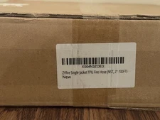 ZYfire Fire Hose - 2" ID x 100 FT Single Jacket TPU Firefighter Hose Brass NST