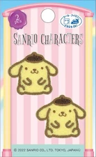 Pom Pom Pudding Sanrio Fabric Applique Patch Set of 2 Iron on Stickers