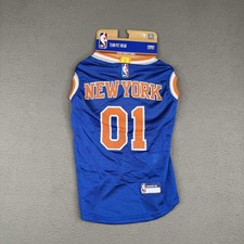 Pets First New York Knicks Dog Basketball Jersey Large L Blue Mesh NBA Wear