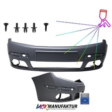 WUNSCH LACKIERUNG für Skoda Fabia 6Y 6Y3 FACELIFT Stoßstange vorne+Montageset 