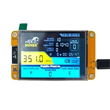 NerdMiner 350KH/S Miner 2.8 Display Bitcoin Crypto Lottery Miner Ve1472